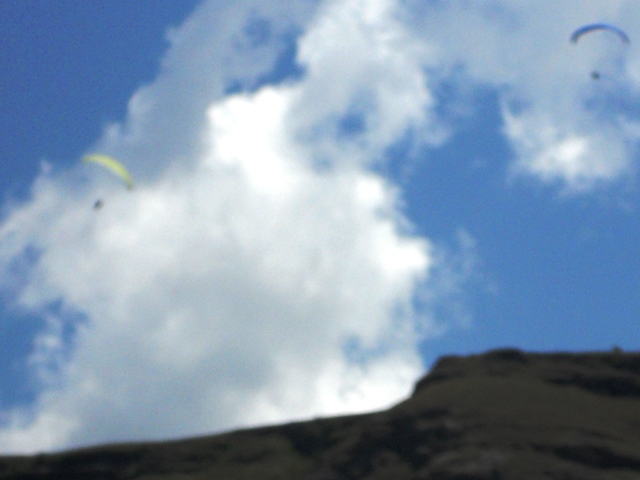 ... which actually has a lot of pesky paragliders flitting around it ...